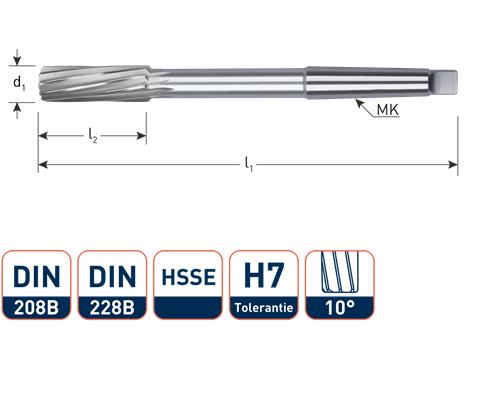 Alesatore Rotec macchina mc h7 24mm spir.