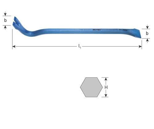 Piede di porco Rotec 18x600