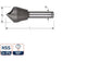 Fresa per svasatore Rotec 90°. foro diagonale 25-30
