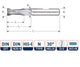 Fresa per chiavetta Rotec corta din327 4.0mm rivestita Weldon (u)