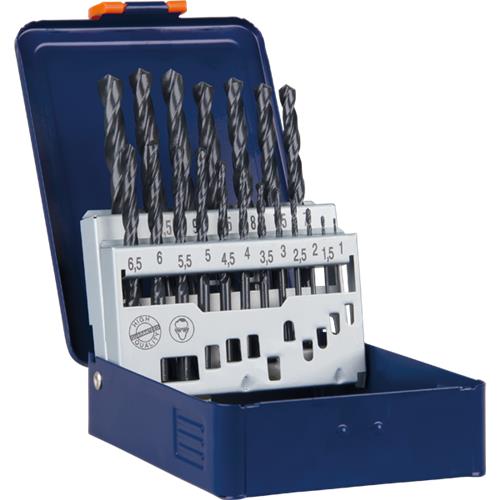 Set di punte elicoidali Rotec 1-10x0,5mm hss 19 pezzi