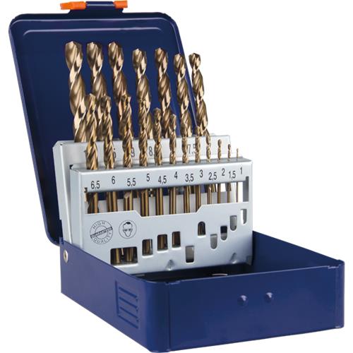 Set di punte elicoidali Rotec 1-10x0,5mm hss-e 19 pezzi