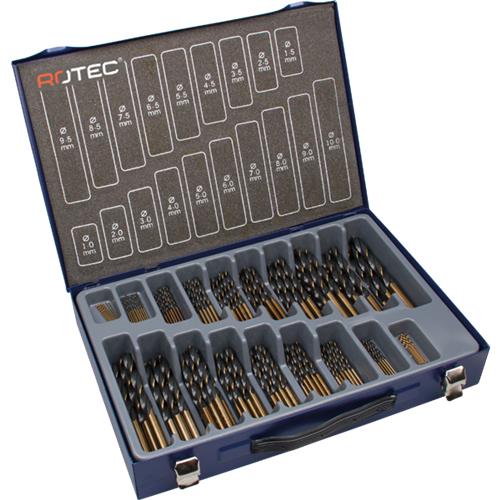 Set di punte elicoidali Rotec 1-10x0,5mm hss-r 170 pezzi