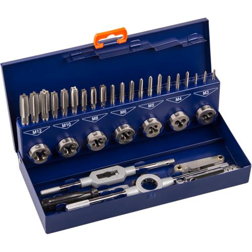 Set di inserti da taglio per maschi a mano Rotec 33 pezzi m3-m12