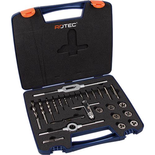 Set di inserti da taglio per maschi a mano Rotec 26 pezzi m3-m12