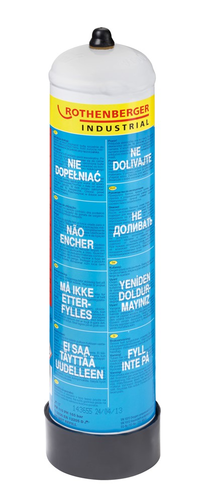 Botella de oxígeno desechable Rothenberger 110 bar