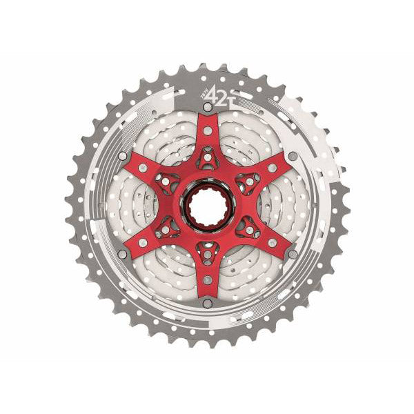 SunRace csmx8 cassette 11 speed 11-42 tands zilver in box
