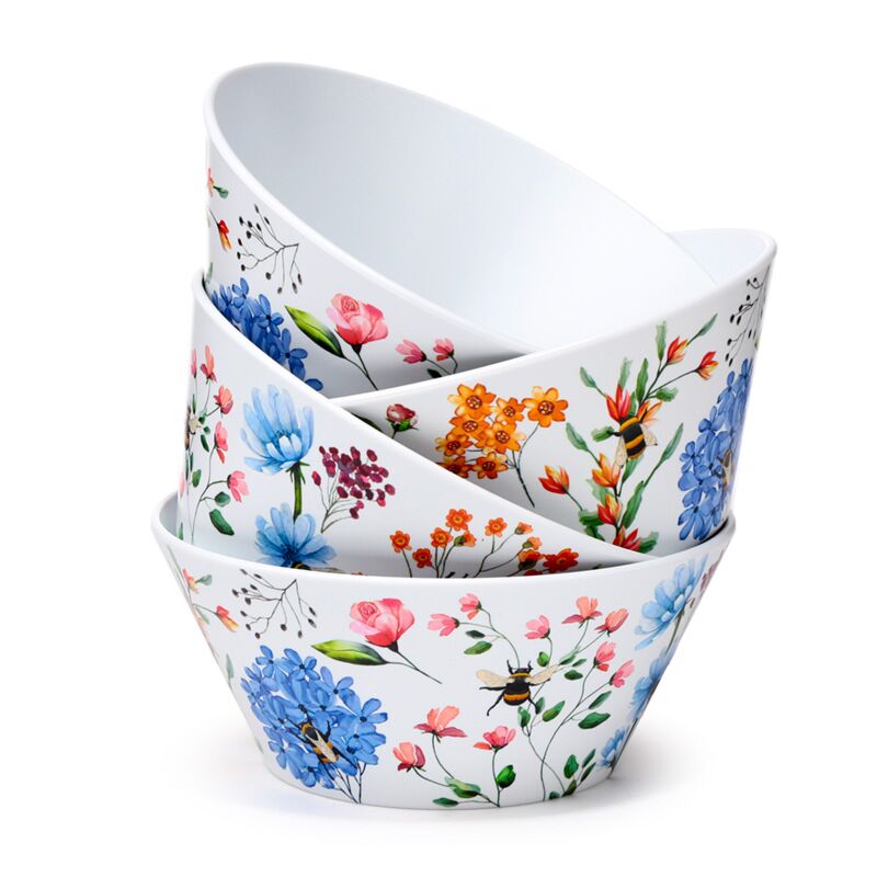 Nectar Meadows Juego de 4 tazones de picnic RPET sostenibles