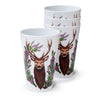 Wild hert set van 4 duurzame rpet picknick bekers 450ml