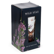 Wild hert set van 4 duurzame rpet picknick bekers 450ml - afbeelding 2