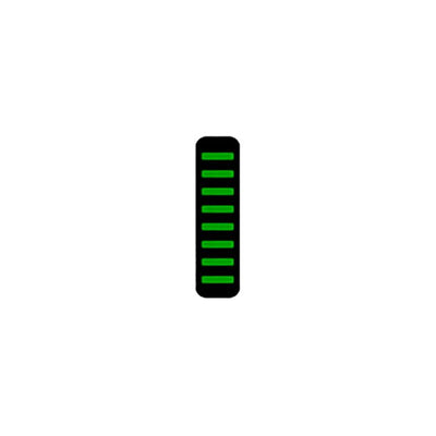 Fascetta per cavi Rrp proguard - anteriore - adesiva - mini - verde