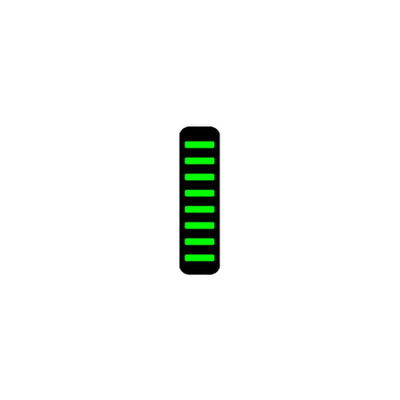 Fascetta fermacavi Rrp proguard - anteriore - adesiva - protezione massima - verde neon