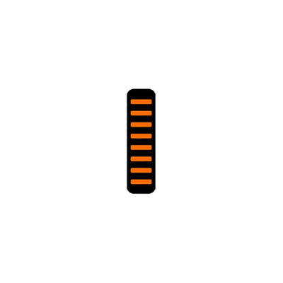 Fascetta per cavi Rrp proguard - anteriore - adesiva - mini - arancione