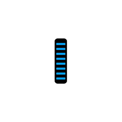 Rrp Proguard Bolt su V1 - anteriore - adesivo - standard - ciano