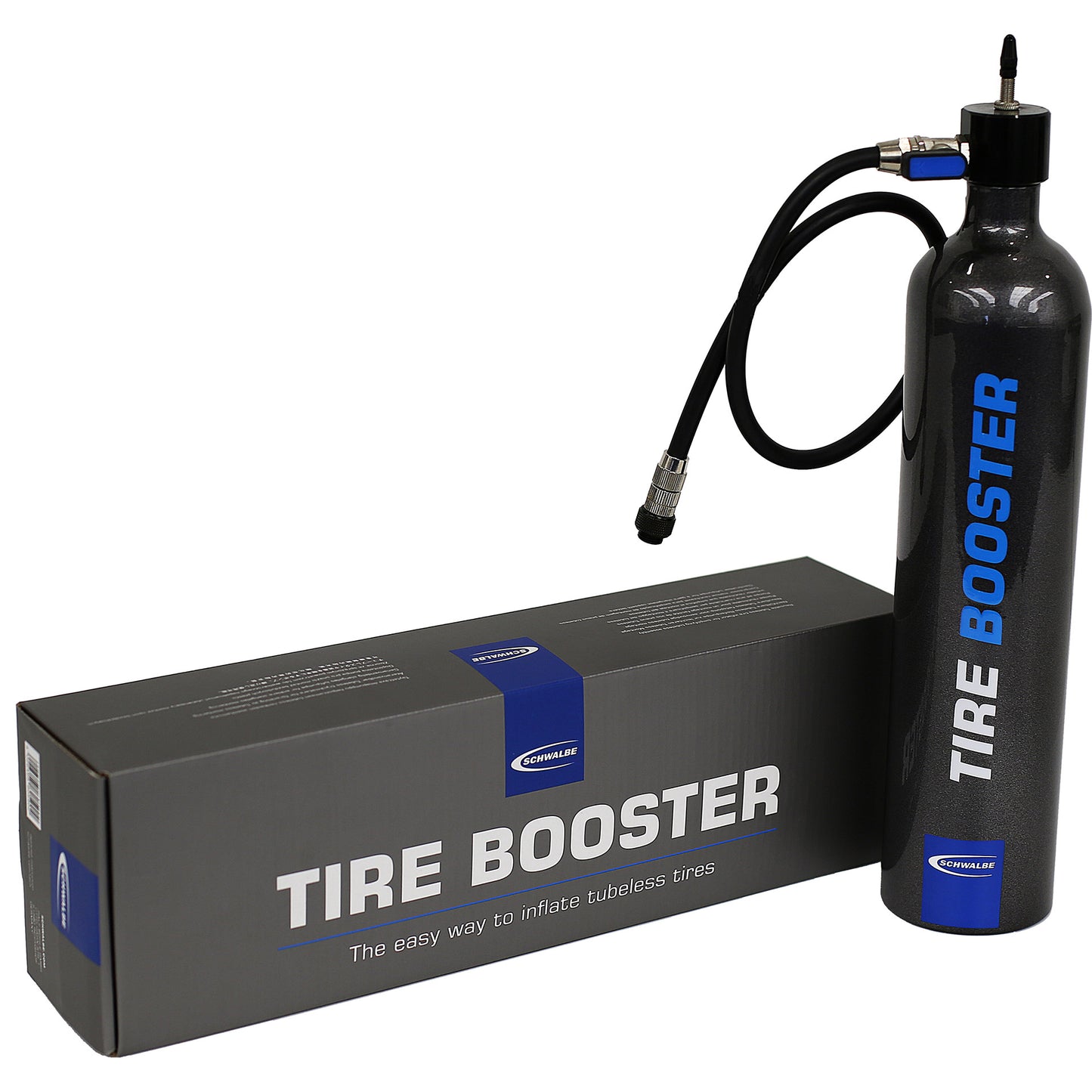 Schwalbe tire booster luchtpomp tubeless incl montage riem 6080.01