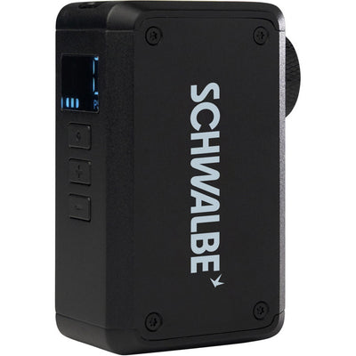 Bomba Schwalbe e-micro con adaptador de cabezal de bomba scv