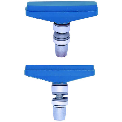 Ganasce freno Koolstop in tufo composito filettate azzurro