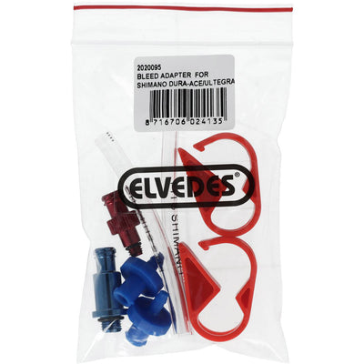 Kit di sfiato Elvedes per lo sbiancamento dei sistemi di freni idraulici Shimano.