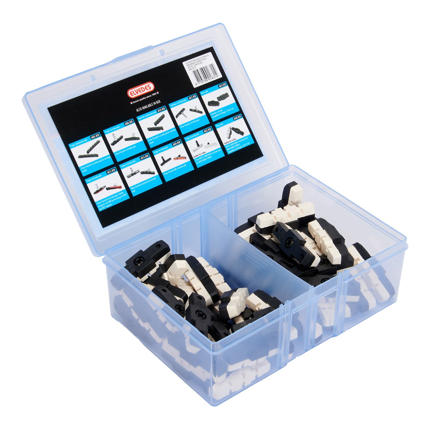Set di pastiglie freno Elvedes Power Pads Magura HS11 HS33 - mescola bianca (25 paia)