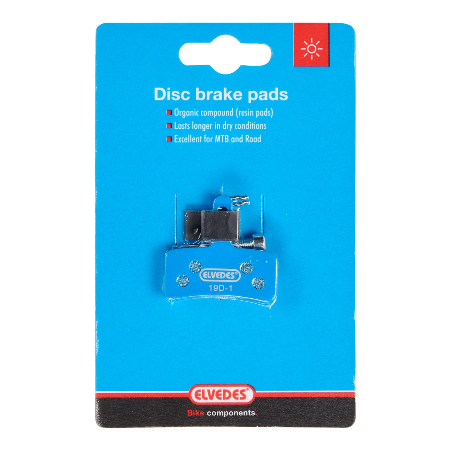 Conjunto de bloque de freno de disco Elvedes orgánico Tectro Dorado (bicicleta electrónica)