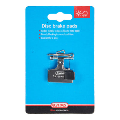 Juego de pastillas de freno de disco Elvedes carbono metálico Shimano varios (1 par)