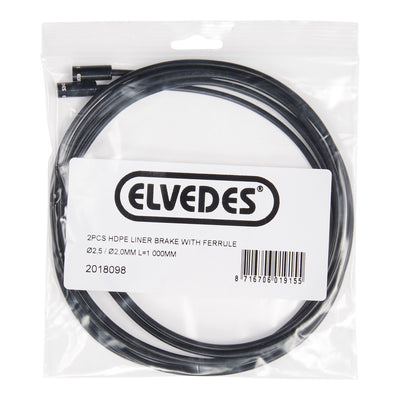 Elvedes Liner rem 2,5 2mm (2) 1000mm HDPE+hoedje 2018098