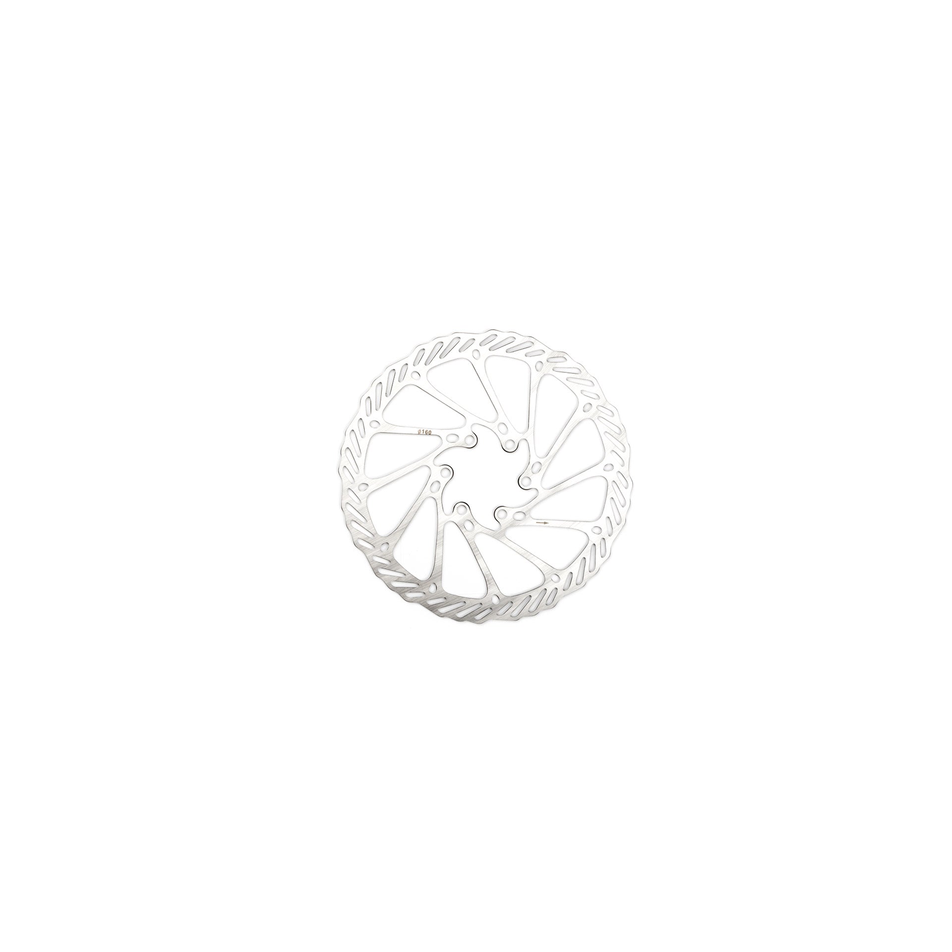 HP16 stainless steel Ø160mm brake disc with 6 brake disc bolts