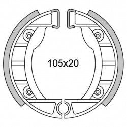 Segmento de freno Newfren GF0152 CIAO, SI Ø105 mm para (rueda fundida)