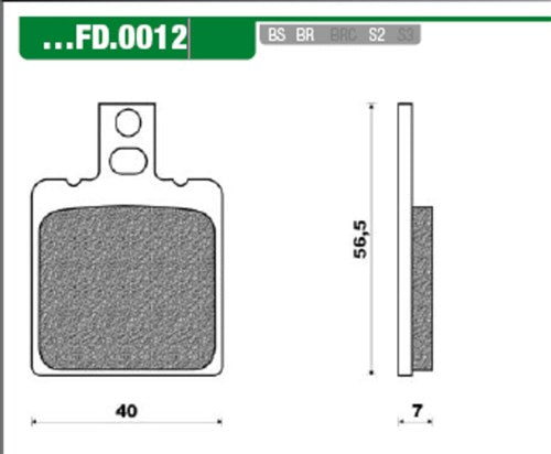 NEWFREN BLOCK BLOQUE TIT FD0012 RS '93 para ACHTER RS '96 para