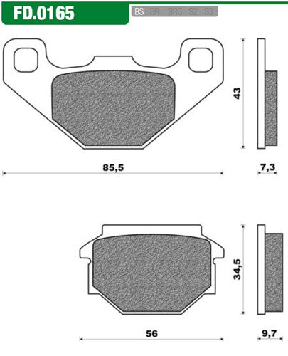 Blocco freno a disco newfren Newfren FD0165 SV Roland G