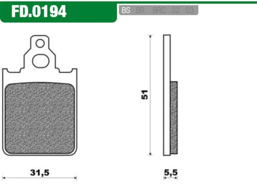 NEWFREN DISC BLOOK BLOQUE NEWFREN FD0194 Quartz Ital