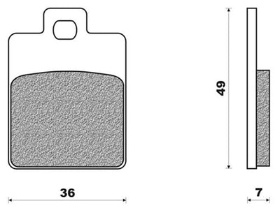 Bloque de freno de disco FD0249