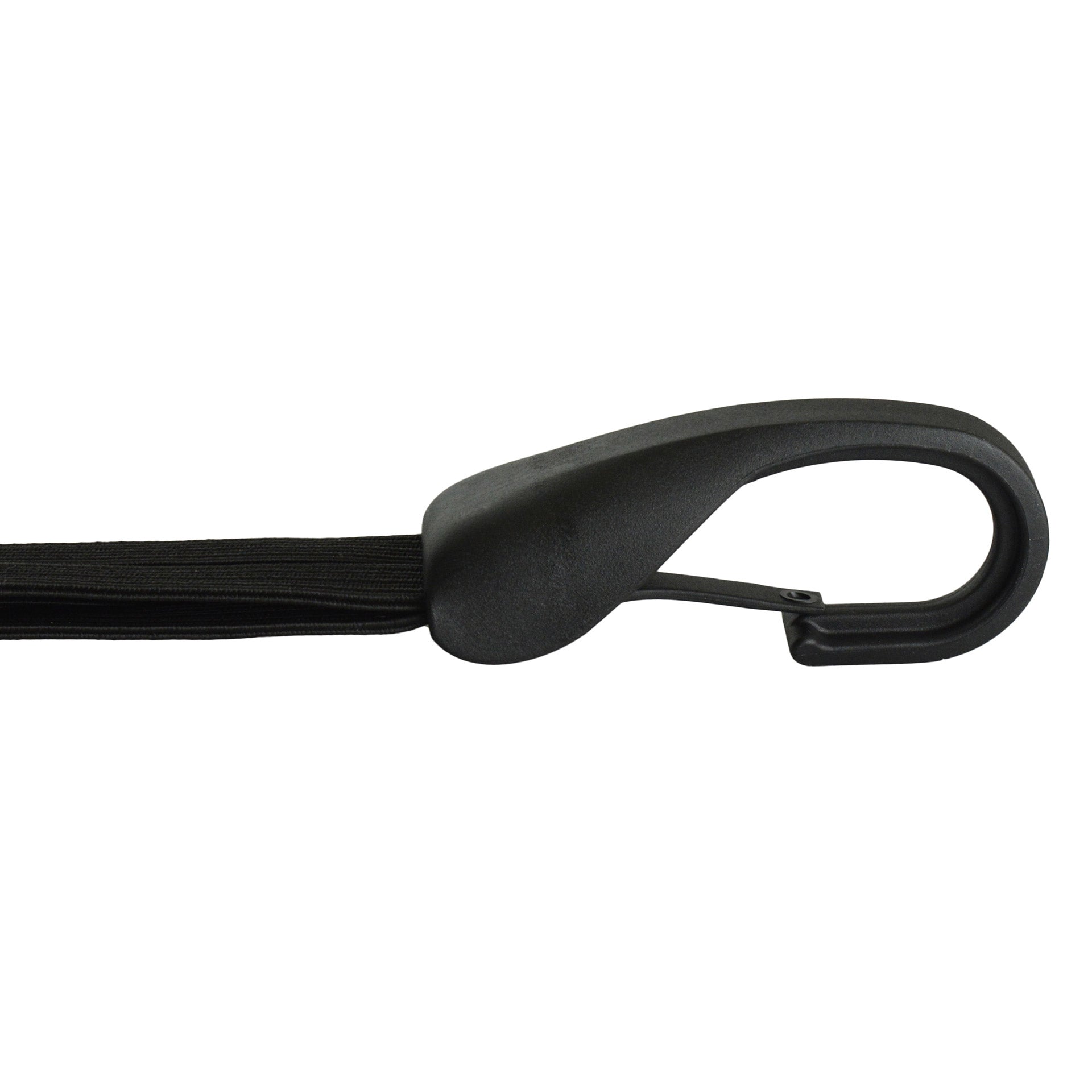 Widek snelbinder met grote veiligheids haak en 4 banden. zwart 57cm