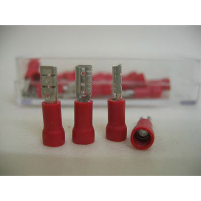 Zapato de cable bofix plano, hembra 2.8 mm. por 25