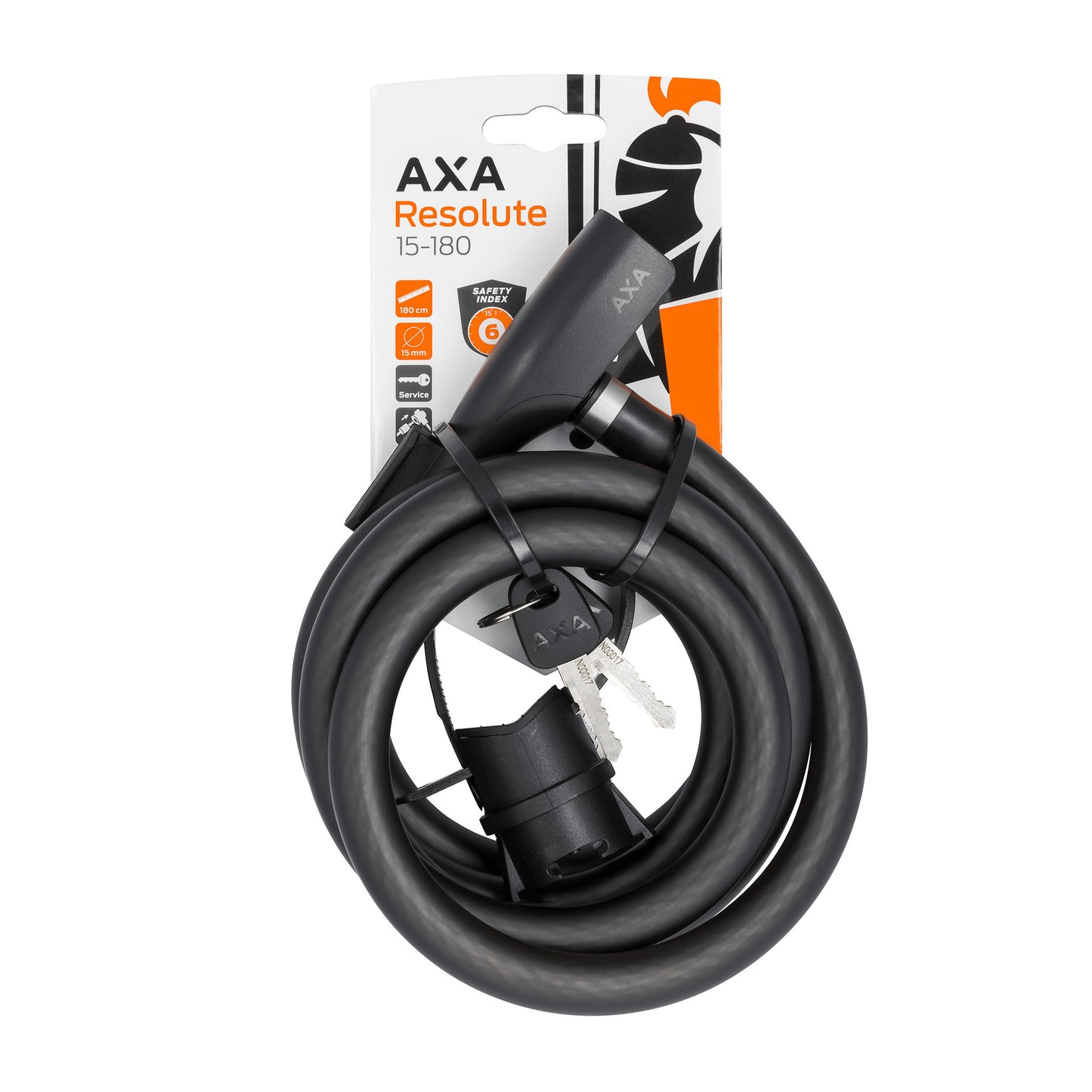 Slot AXA Blocco del cavo risoluto 180 cm - Ø15mm