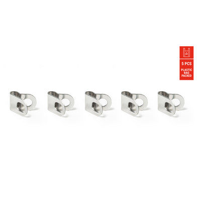 Clip de montaje de acero inoxidable eurofender para la barra de guardabarros 5 piezas