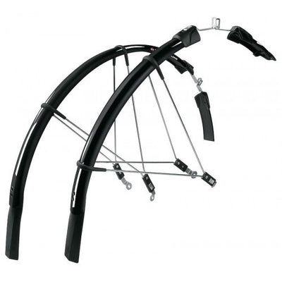 Sks spatbordset raceblade long 2 kunststof zwart 28inch 25mm