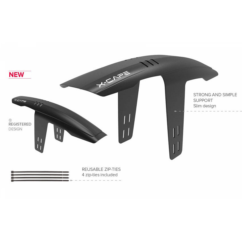 Voorbalboard X-Cape 26 27,5 29 pollici 82 mm nero