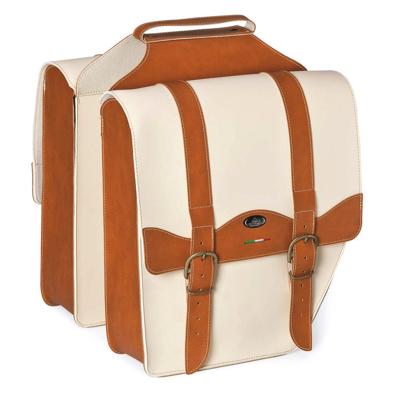 SELLE MONTE GRAPPA Double Bag 17L CRUISER CREMA CINGAC VINTAGE