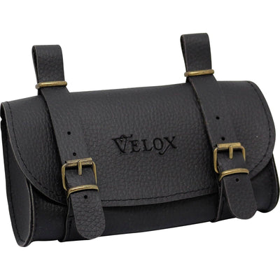 Velox Vintage Saddle Bag Skai Leather Black