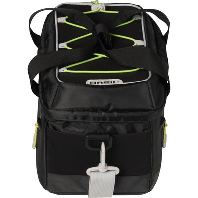 Basil Miles Trunkbag - Sporty Black Bagugh Business Bag per fondi sportivi - 7L - Lime nero