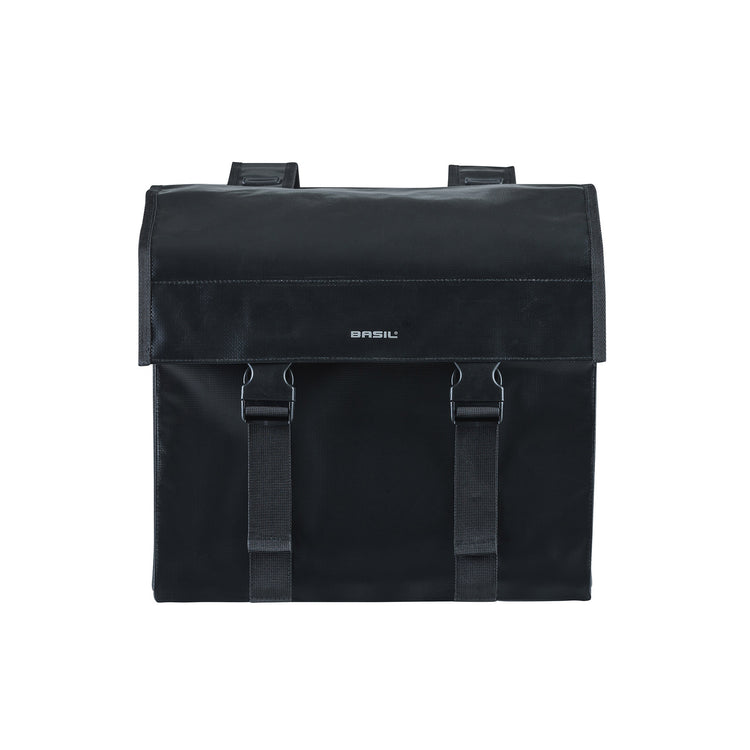 Basil Urban Load Double Bicycle Bag - Black