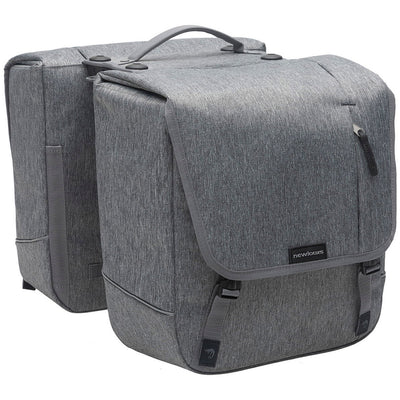 Nova doble - bolsa de bicicleta doble, gris, agua -repelente