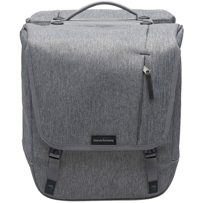 Nova doble - bolsa de bicicleta doble, gris, agua -repelente