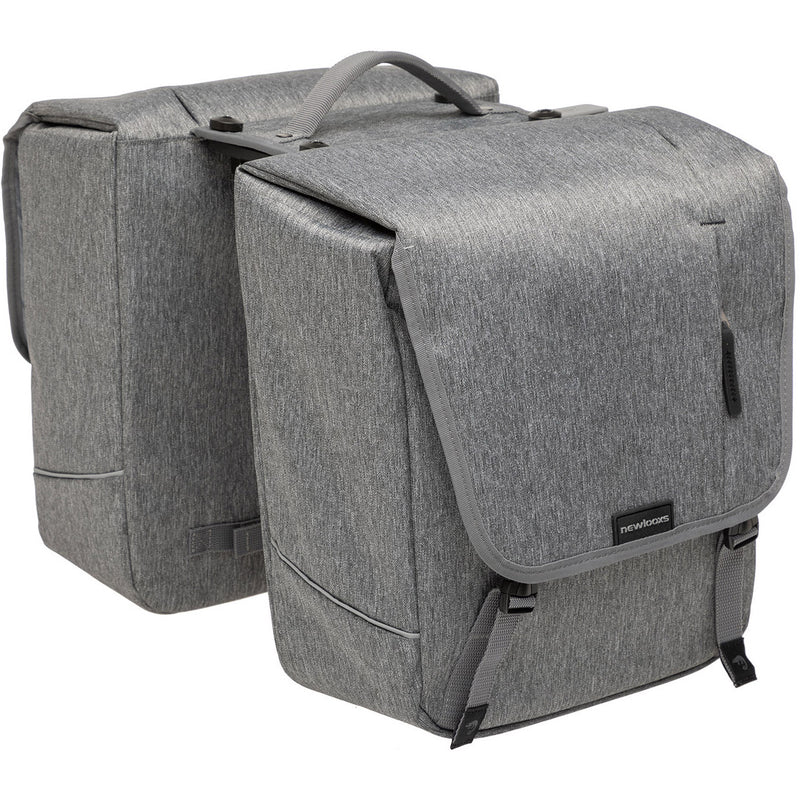 Nuova Looxs Nova Double - Borsa per biciclette doppia, grigio
