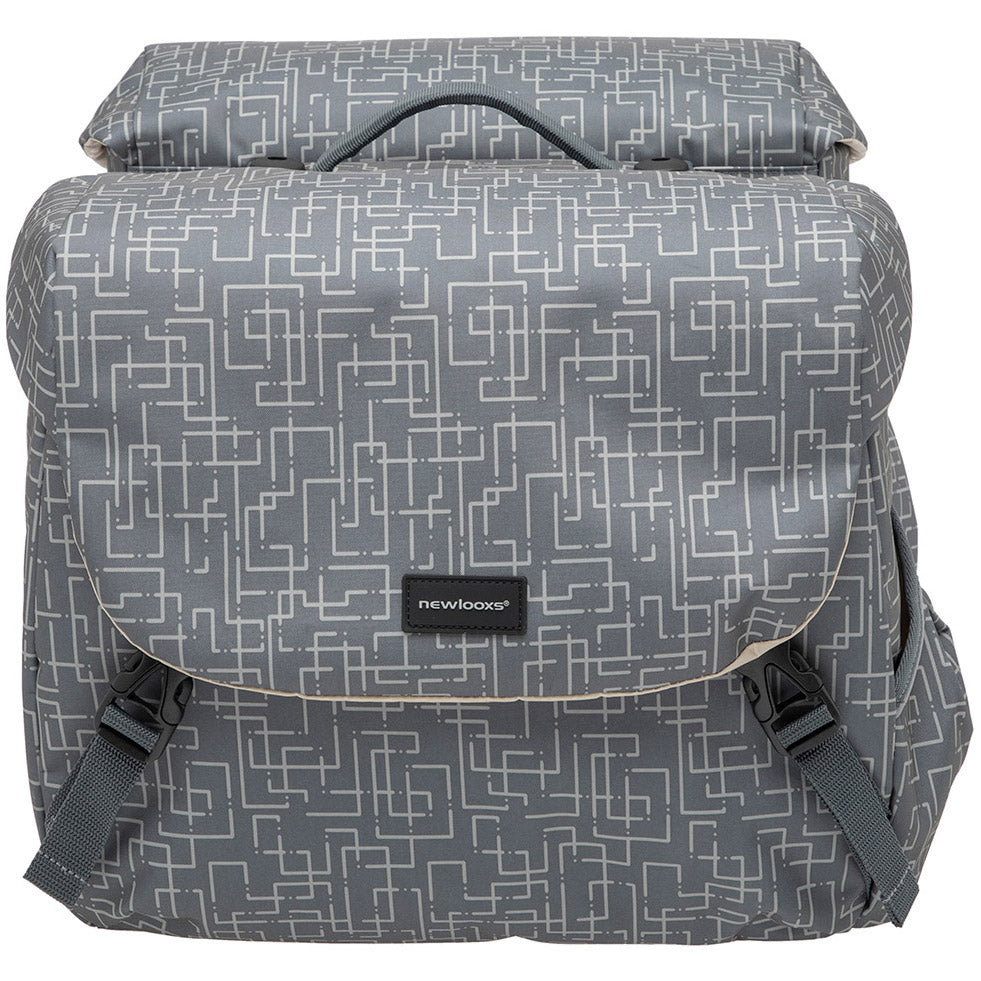 Mondi Joy Dubbele Fietstas - Racktime Snap-it - Waterafstotend Polyester - 38L - Ivy Walnut