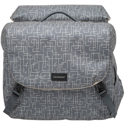Mondi Joy Dubbele Fietstas - Racktime Snap-it - Waterafstotend Polyester - 38L - Ivy Walnut