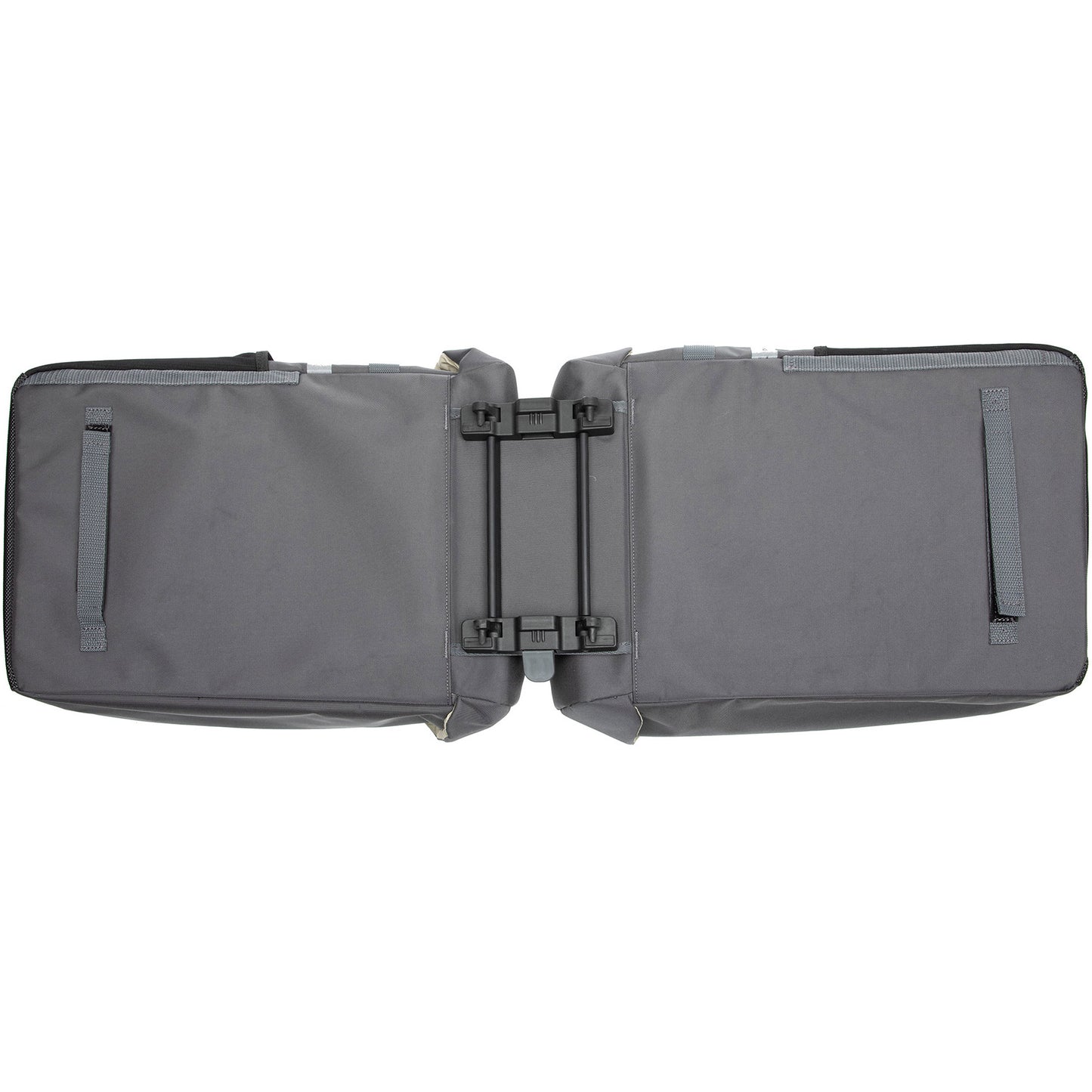 Vigo Double fietstas - sportief, waterafstotend, zwart grijs