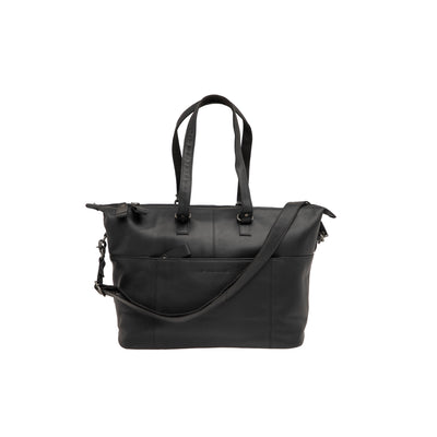 Newlooxs verla bolso portátil 21l de cuero negro