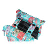 Boba de bicicleta doble Basil Bloom Field, impermeable, azul cielo, 35L